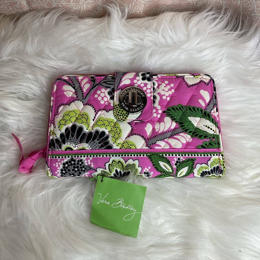 NWT Vera Bradley Pricilla Pink Turn lock Wallet
